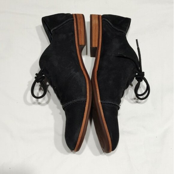 Kork-Ease Tillery Black Suede Cap Toe Oxfords 9.5M - Picture 4 of 9